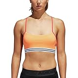 adidas Women's Training Crossback 3-Stripe Hem Sports Bra