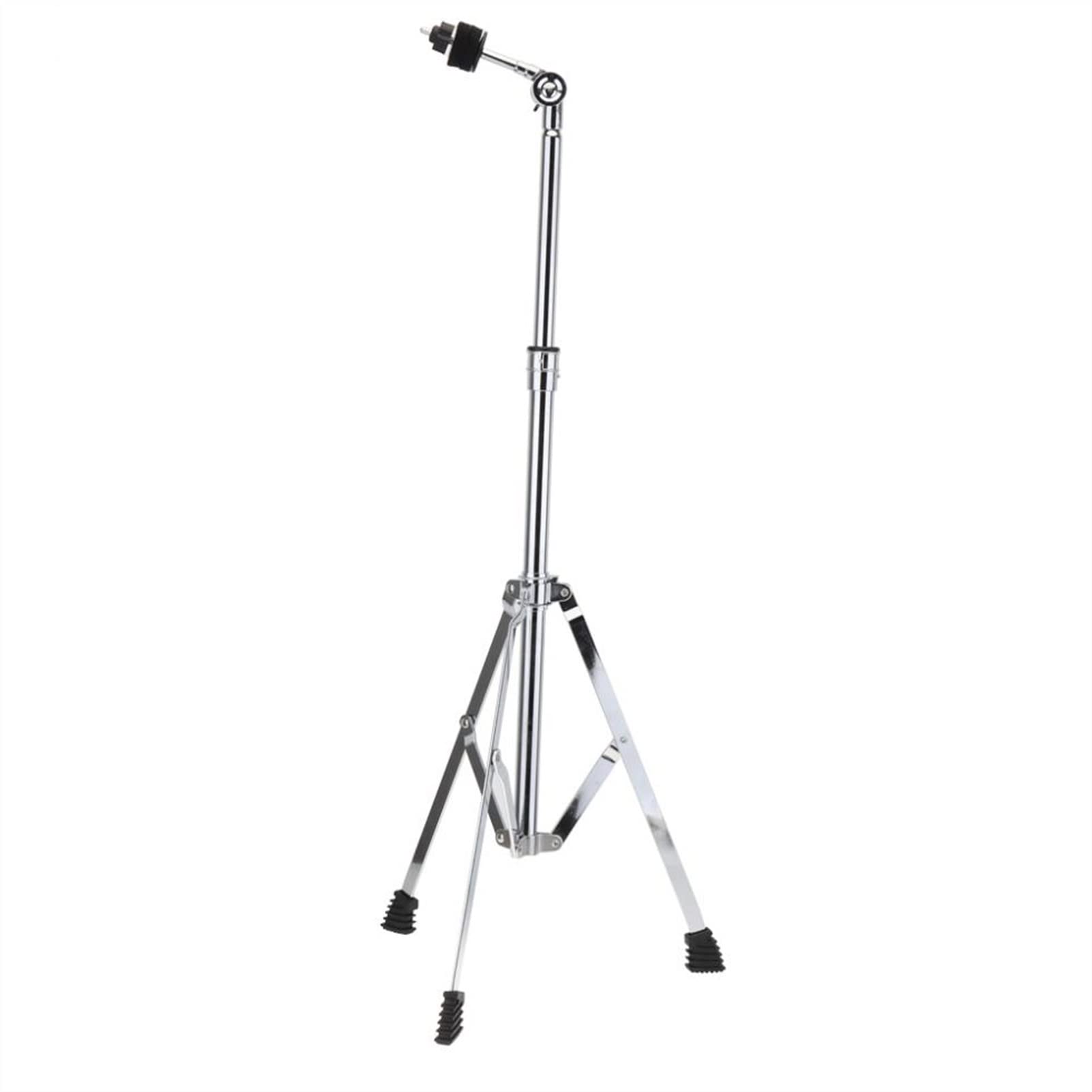 FLFL Beckenständer Boom Anpassung Faltbarer Bodenbecken Vollmetall Silber Dreieck-Halterung Ständerhalter Percussion
