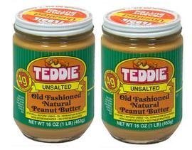 Mantequilla de Maní Teddie Smooth Sin Sal 2 Pack (16 oz c/u)