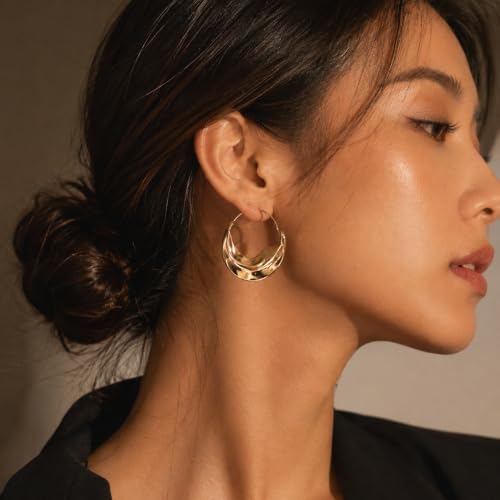 Image of Drop Dangle Earrings Set for Women and Girls | Celebrity Inspired Trendy Stylish Gold Plated Earrings Set Of 1