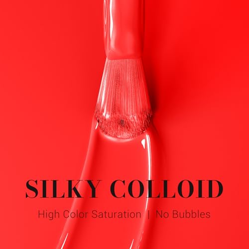 Image of MelodySusie Neon Orange Gel Nail Polish,Red Orange Gel Polish Spring Summer Bright Color 224,Soak Off UV LED Nail Lamp Gift for Women Nail Art Manicure Salon DIY Nail Design at Home 0.5 Fl Oz-A2502