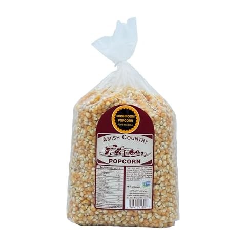 Amish Country Popcorn | 6 lb Bag | Mushroom Popcorn Kernels | Old Fashioned, Non-GMO and Gluten Free (Mushroom - 6 lb Bag) Cover