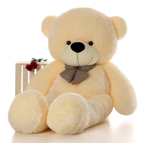 Image of ToYBULK Teddy Bear, Teddy Bear 4 Feet for Girls, Soft Toys for Girls, Big Teddy Bear, Toys for Girls, Birthday Gift for Girls /Wife /Girlfriend /Husband, (4 Feet, Beige)