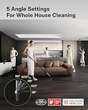 HOTO Flexi™ Cordless Electric Spin Scrubber, Adjustable Angle, Extendable Handle, Smart Display, IPX7 Waterproof, Powerful Cleaning Scrubber with 8 Replaceable Brush Heads, for Bathtub, Bathroom, Tile