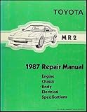 1987 Toyota MR2 Repair Shop Manual Original