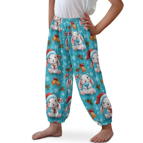 Image of Unisex Little Kids Yoga Trousers Bohemian Beach Pants Baggy Harem Activewear for Boys and Girls Age 3-10