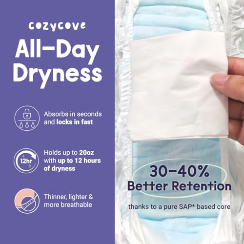 Image of Cozycove Size 5 XL (20-31 lbs) Pull Up Training Pants | Totally Chlorine Free, Fragrance Free, Wetness Indicator | Play Hard Slim Active Pants | 20 Count (1 Bag of 20)