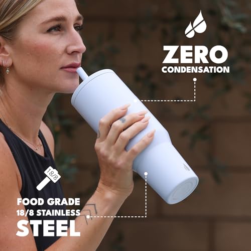 Image of Elemental Spill Proof 40oz Insulated Tumbler with Handle & Straw Travel Mug