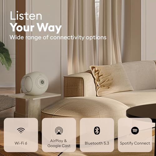 Devialet - Phantom Ultimate 108 dB - Zero Distortion - Bluetooth Speaker - Audiophile Listening - High-Resolution - Elegant Design - Loud Stereo Sound, Deep Bass (Light Pearl) by Devialet - Image 3