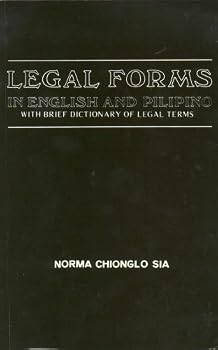 Paperback Legal Forms in English and Pilipino Book