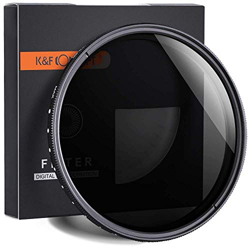 Image of K&F Concept 67mm ND2 to ND400 Variable Neutral Density Filter Slim ND Fader ND2-400 Optical Glass for DSLR Camera Lenses (67mm)