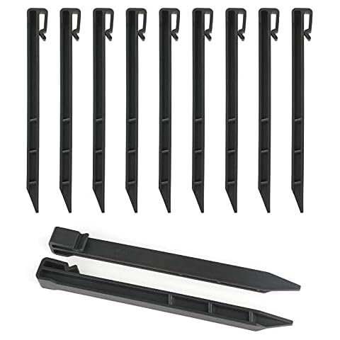 KINGLAKE GARDEN 10 Inch Plastic Garden Stakes Cover