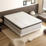 Confort et commodité, expérience améliorée : Le cadre du sommier a une hauteur de 14cm et les pieds de 15cm, facilitant l'accès au lit et réservant un espace de rangement suffisant sous le lit. Le matelas épouse les courbes du corps avec un design de support à 7 zones, soulageant la pression sur les épaules et la taille, s'adaptant à toutes les positions de sommeil et offrant une expérience de sommeil confortable.