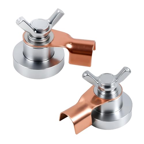 Image of 2 Pieces Stainless Steel Magnetic Grounding Clamp for Welding - Strong Magnetic Attraction, No Clamping, No Winding, Welding Machine Accessories (2, Large)