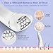 Qreeyx Epilator for Women, 7 in 1 Epilator Hair Removal for Women, Shaver, Bikini, Face Razor, Facial Brush, Face Massage and Body Exfoliator, Waterproof Painless Lady Shaver (White 227)