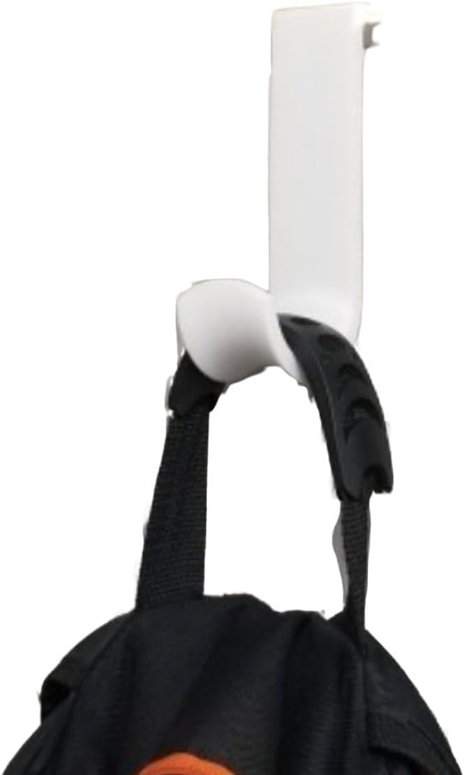 Heavy Duty Cubicle Hook | 2" Coat/Backpack hook | Hang purse, backpack, bag, coat | Office Accessories | Gift for Coworker (Clear)