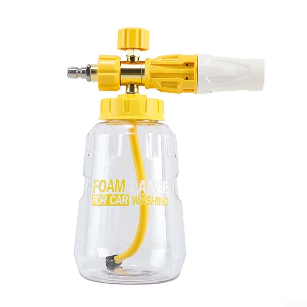 Botella de espuma de 1 litro y cañón ajustable de 360 grados para limpieza exterior de vehículos