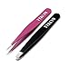 Eyebrow Tweezers Set, Professional Hair Beauty Slanted and Pointed Stainless Steel Tweezers