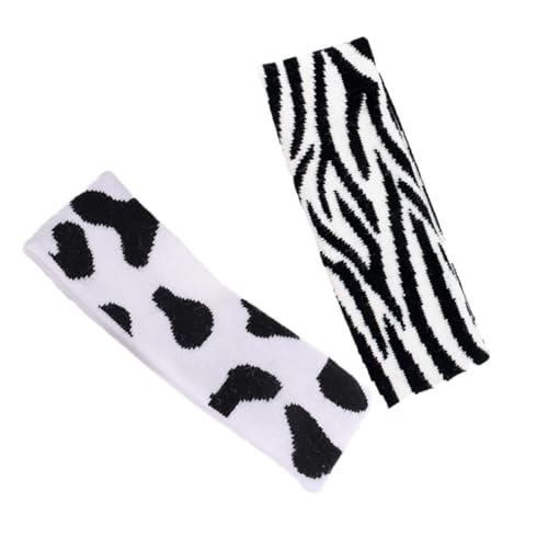 COLLBATH 2pcs Chic Headband Contrast Headscarves for Hair Scarves Decorative Headdress Hair Accessories