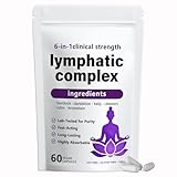 RESONA 6-in-1 Lymphatic Complex Capsules – Lymphatic Drainage Supplements, Balancing cortisol & Skin Vitality – Herbal Blend – 60 Capsules (1pc)
