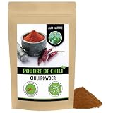Alpi Nature Poudre de Chili 125g, Chilis Séchés et Moulus, Poudre de Piment Fort Moulu...