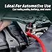 Energeaster 8 Gauge 25ft Black/Red CCA Wire, Low Voltage Primary Automotive or Ground Cable, Battery Cable, 8AWG, Car Audio, Car Amplifier Power, Translucent Jacket
