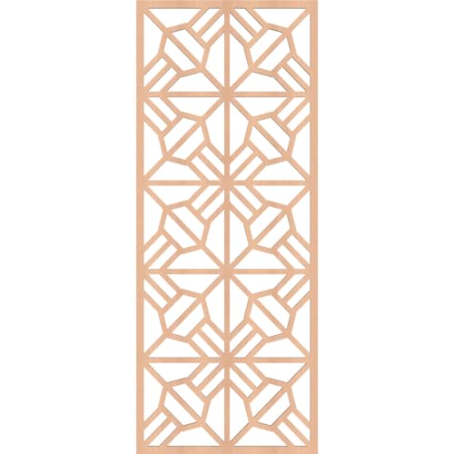 Image of Auburn Decorative Pierced Fretwork Wood Wall Panels, 15 3 /8 inchW x 39 3 /8 inchH x 1 /4 inchT, Alder
