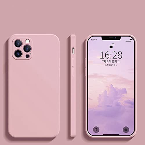 Coque silicone liquide pour iPhone XS Max rose antichoc