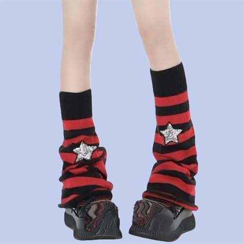 Image of Goth Leg Warmers Women Cute Y2k Harajuku Punk Rave Emo Grunge Winter