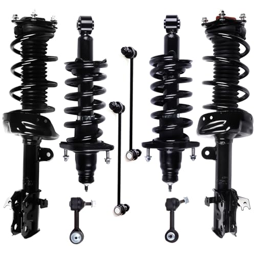 AMCCM 8pcs Suspension Kit with Front Rear Struts & Shocks Complete Assembly for 2007 2008 2010 2011 for Honda for CR-V Replace Stabilizer Bar Link