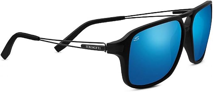 Serengeti raso nero Venezia occhiali da sole con lenti polarizzate 555 nm  blu 8193 : Amazon.it: Abbigliamento