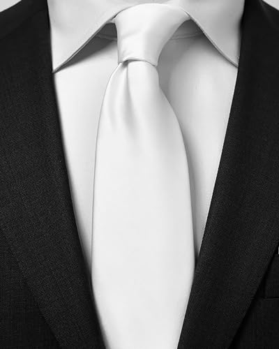 Image of boxed-gifts Clip on Ties for Men - Premium Black Solid Color Clip on Tie
