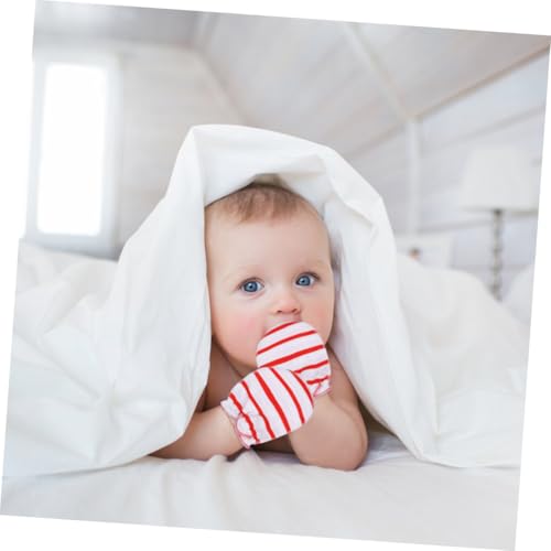 Newborn Mittens 6 Pairs Cotton Anti-Scratching Baby Gloves for Infants 0-6 Months Soft Protection for Baby's Face for Newborns and Infants4