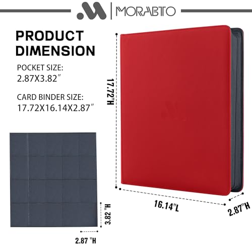 Image of Card Binder 20 Pocket,Trading Card Binder Holds up to 2000 Cards with 50 Sleeves,Zipper Card Holder Album Compatible with TCG Card /Game Cards /Sports Card