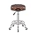 C-J-X STOOL/CHAIR Runder Hocker Aus Metall, Bar Ktv Barhocker Pu Leicht Zu Sauber Empfangsstühle Restaurantpersonal Speisenhocker 33 * 47-59cm(Color:#2)