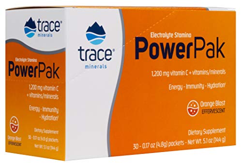 Trace Minerals Electrolyte Stamina Power Pak 1200 Mg Vitamin C Non-GMO, 30 Count - //coolthings.us