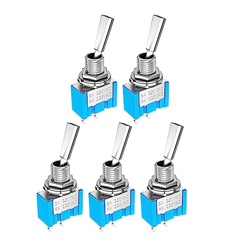 Mini interrupteur à bascule SPST ON OFF 2 broches pour tableau de bord auto et camion x5