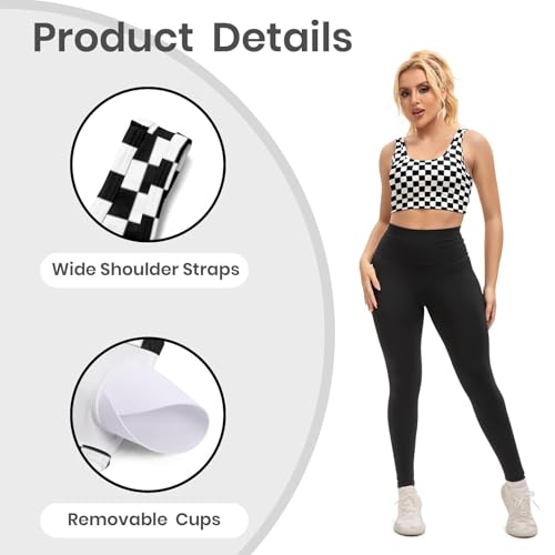 Image of Yoga top Women's Cheerleading Uniform Gym Outfit Running Crop Tops Yoga Shirts Casual Tank Top