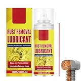 100ml Antirost-Schmierspray Rostschutz-Schmierspray Rostentferner-Spray für Metall & Auto, Rostumwandler-Spray als Mehrzweck-Rostentferner-Reiniger & Metall-Rostumwandler-Spray für einfache Anwendung