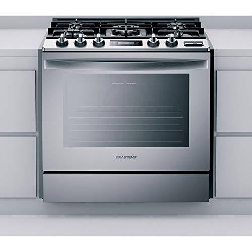 Fogão Brastemp 5 Bocas De Embutir Cor Inox Forno Elétrico Com Convecção E Meat Control - BYS5CCR 220V