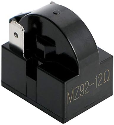 Aopin 2 Pin 12 Ohm Refrigerator PTC Starter/Start Relay Compressor Starter Relay Replacement Part for Car Refrigerator, Portable Freezer, Beverage&Wine&Beer Cooler, Air-Conditioning Compressor 1 Pcs