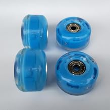 4 Pack 52mm Skateboard Wheels and Bearings Set 95A Hard for Street Tricks Street Cruiser Pack of 4 Blue