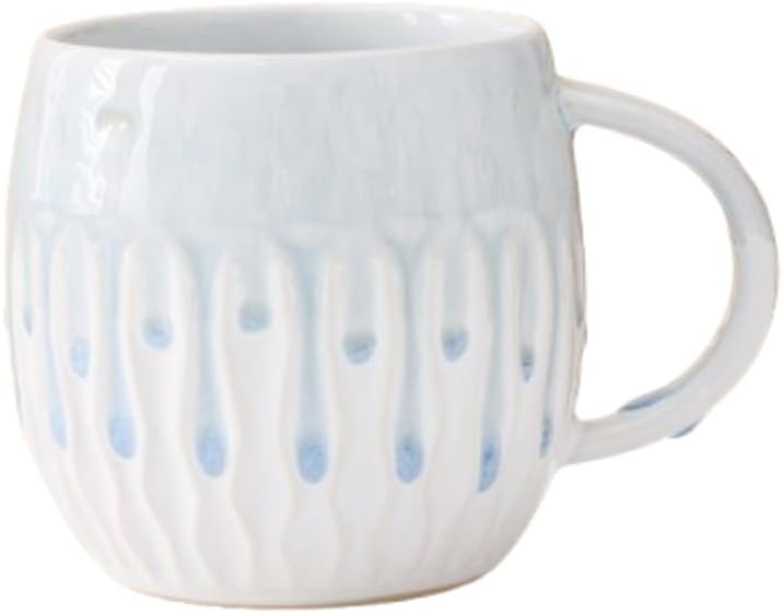 Premium Boutique Handmade Extra Large 22oz Coffee Mug Home Office Drink Cup Breakfast Tea Cups (Flow Glaze Gray Extra Large Mug)