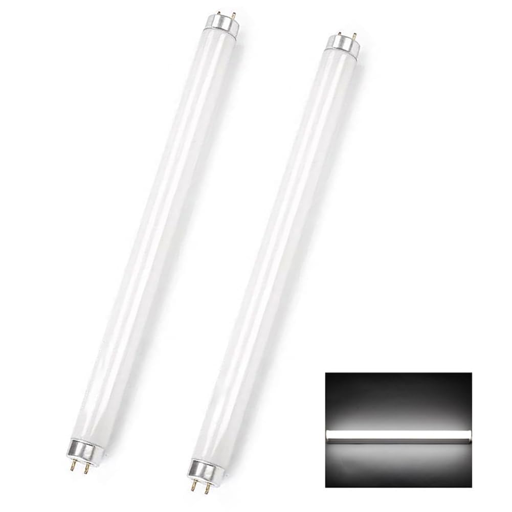 Genérico Paquete De 2 T8 Tubos Fluorescentes 600 mm,18W T8 Blanco Frío 6500K, Casquillo G13, Lámpara De Bajo Consumo, Luz De Emergencia De Bajo Consumo Para Cocina, Baño, Armario Y Garaje