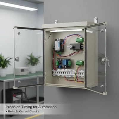 DC 5V 12V 24V Timer Delay Relay Module, Multifunctional Programmable Time Relay with Delay On/Off, Self-Locking, Trigger Delay, 0.1s-120s Adjustable, Cycle Timer with Memory for Industrial