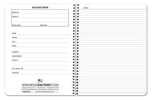 BookFactory 12-kolumnowa księga rachunkowa/księga rachunkowa/notatnik księgowy (12 (dwanaście) kolumnowy format dziennika kolumnowego) - 100 stron, 21,5 cm x 28 cm, Wire-O