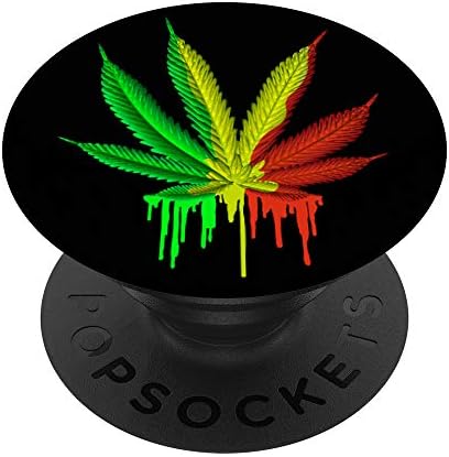 Marijuana Leaf Weed Pot Jamaica Rasta Phone Accessories PopSockets PopGrip: Swappable Grip for Phones & Tablets