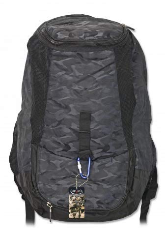 Martinez Albainox AB Sac à dos Barbaric Noir Camouflage 30 l Sac à dos Barbaric Noir 30 L pour Randonnée, Camping, Alpinisme, Chasse, Air libre, Cyclisme Multifonction Nylon Barbaric Force 34943