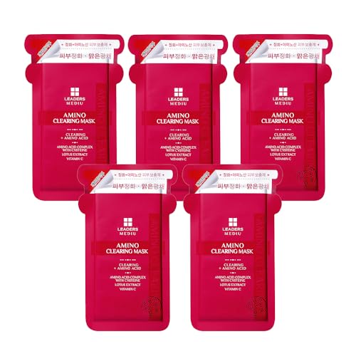 Leaders Mediu Amino Brightening & Clearing Facial Sheet Mask | ...