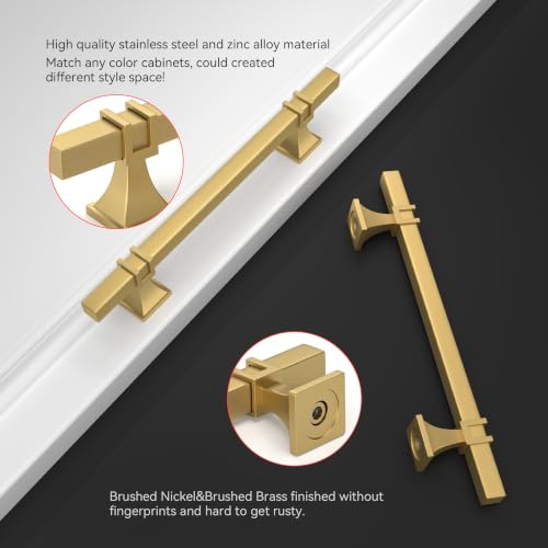 homdiy Gold Cabinet Pulls 4 Inch Brushed Gold Cabinet Pulls 24 Pack by homdiy - Used condition - Image 6